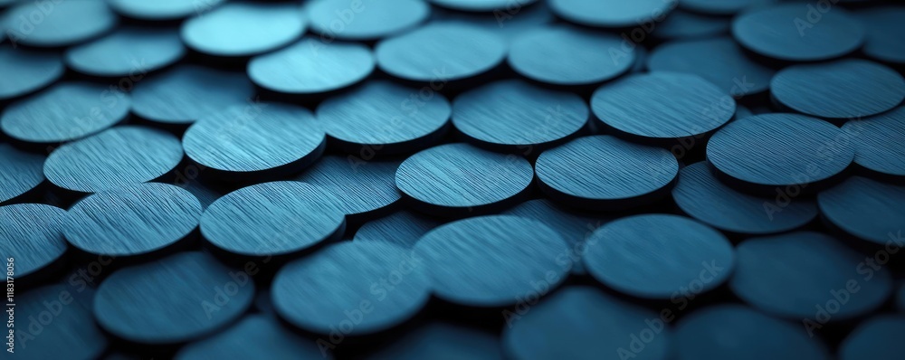 Poster Dots abstract background idea. Close-up view of textured circles arranged in a mesmerizing pattern, creating depth.