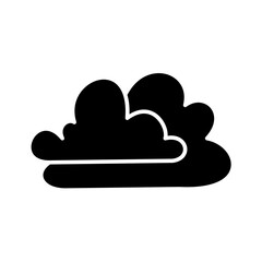 Cloud icon in glyph style