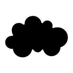 Cloud icon in glyph style