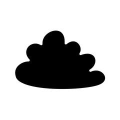 Cloud icon in glyph style