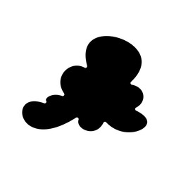 Cloud icon in glyph style