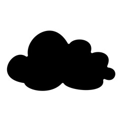 Cloud icon in glyph style