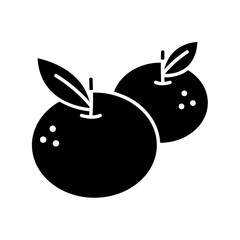 Oranges icon in glyph style