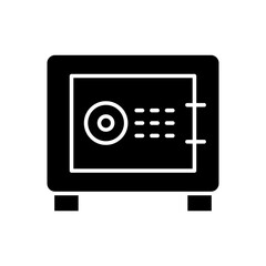 Safety box icon in glyph style