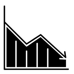 graph icon in glyph style