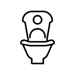 toilet seat icon design