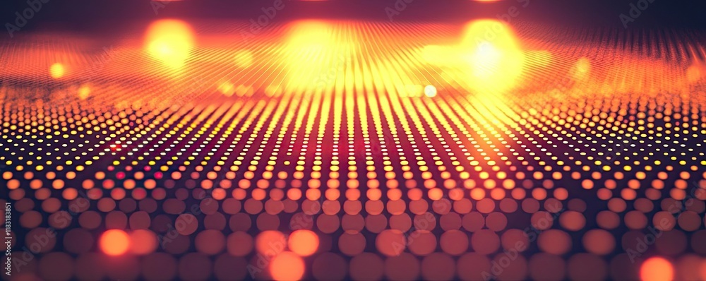 Poster Dots abstract background idea. Vibrant digital abstract background with glowing lights and dynamic patterns.