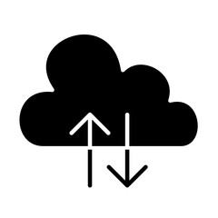 Cloud Computing icon in glyph style