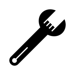 Spanner icon in glyph style