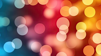 Dots abstract background idea. Colorful bokeh background with vibrant circles of light in various colors.