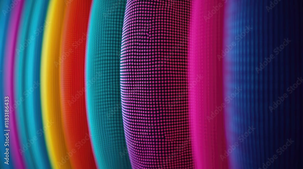 Poster Dots abstract background idea. A vibrant array of colorful abstract patterns featuring textured surfaces.