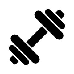 Dumbbells icon in glyph style