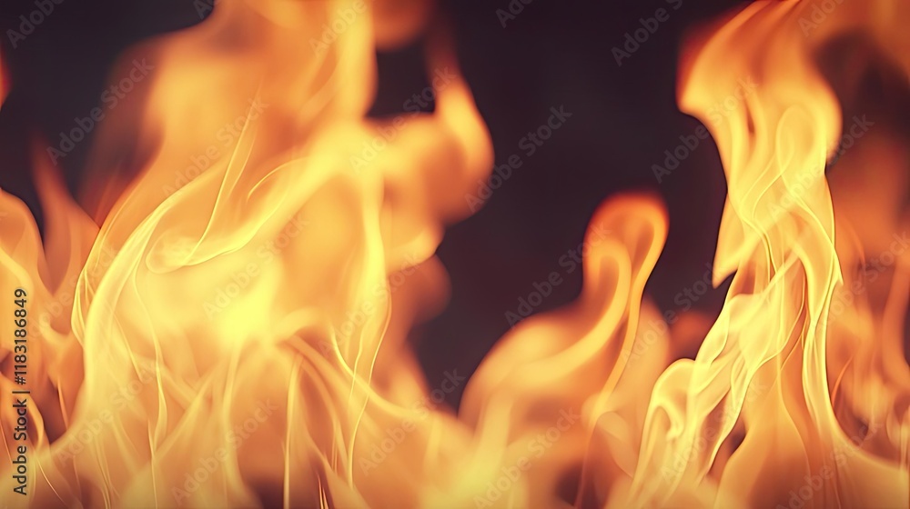 Poster fire abstract background concept. vivid flames dancing and swirling in mesmerizing patterns against 