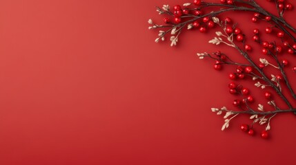 Fototapeta premium red christmas background