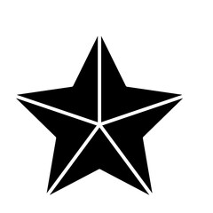 Star apple icon in glyph style