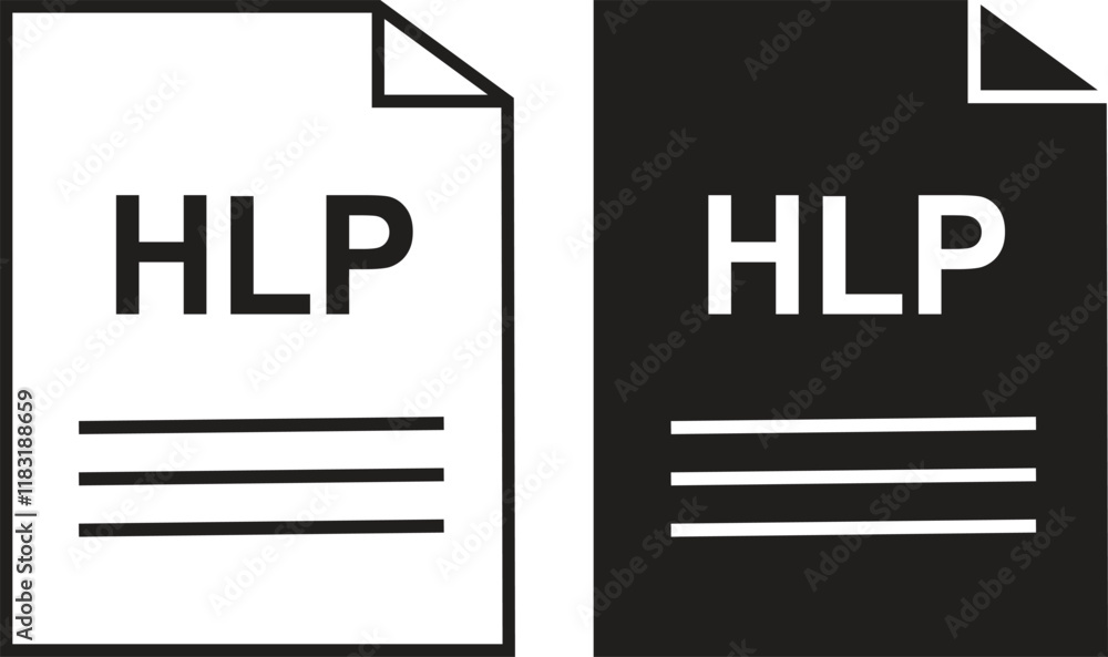 Wall mural eps icon set. eps file type symbol. file eps format icon in black filled and outlined style isolated