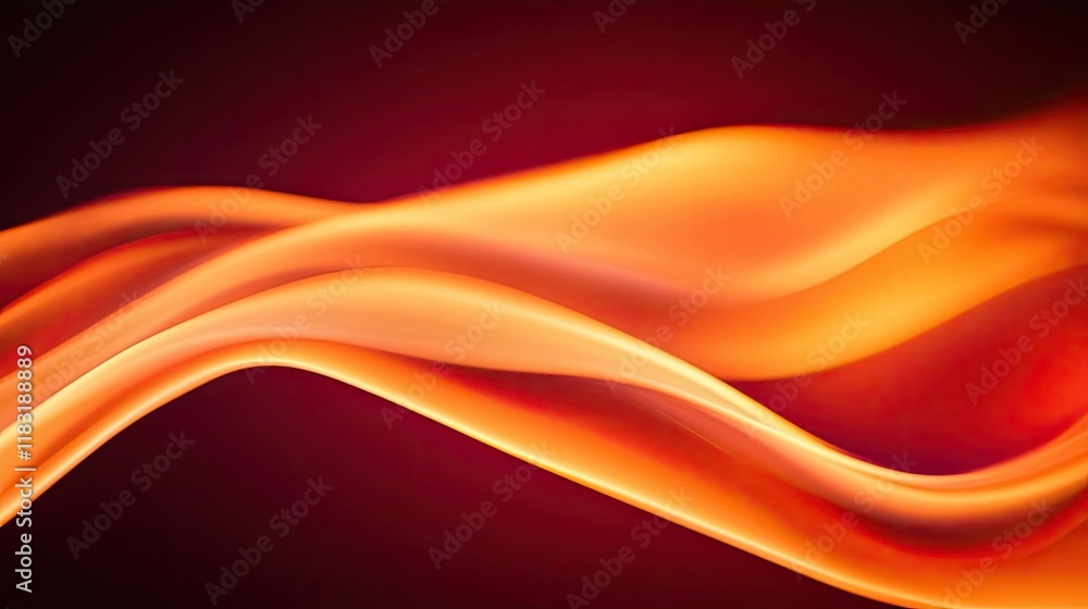 Poster Fire abstract background concept. Abstract orange flame wave design suitable for backgrounds and creative projects.