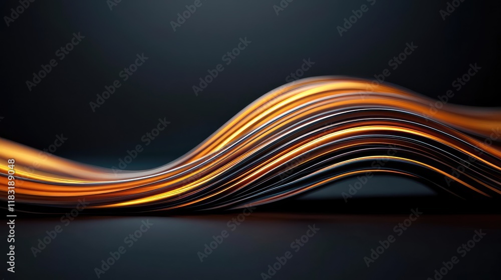 Poster Fire abstract background concept. Abstract wave pattern showcasing vibrant colors and fluid movement.