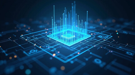 Virtual Holographic Interface with Data Streams
