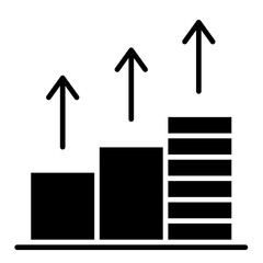 Increase icon in glyph style