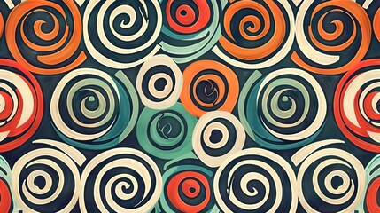 spiral pattern seamless wallpaper