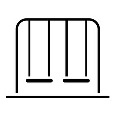 Swing icon in glyph style