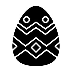 Egg icon in glyph style