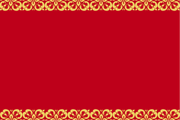 red background with frame