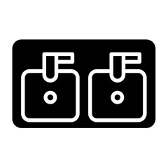 Sink icon in glyph style