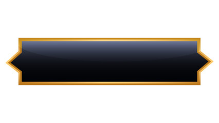 luxury golden arabic islamic text box title frame border set with ornamental illustration