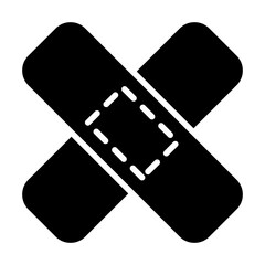 Plaster icon in glyph style