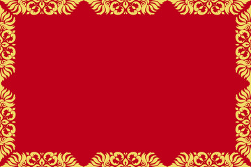 red frame with border