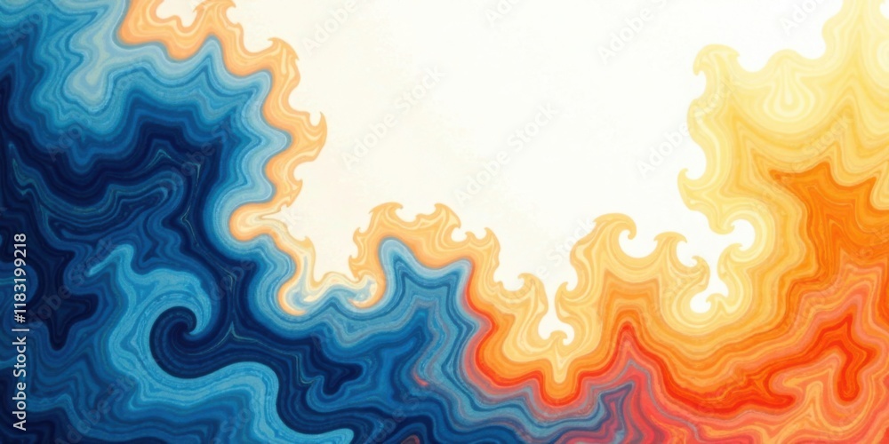 Poster abstract swirling hues a vibrant, textured design featuring a dynamic color gradient