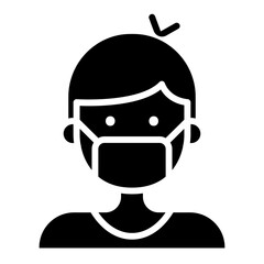 Patient icon in glyph style