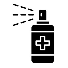 Obraz premium Alcohol Spray icon in glyph style