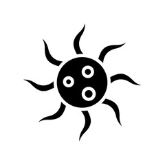 Virus icon in glyph style