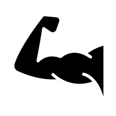 Obraz premium Flex icon in glyph style