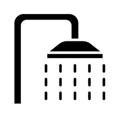 Shower icon in glyph style