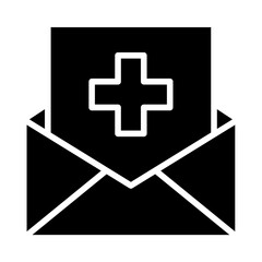 Fototapeta premium Insurance fee icon in glyph style