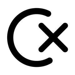 Obraz premium select No icon in glyph style