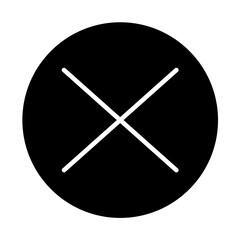 error symbol icon in glyph style