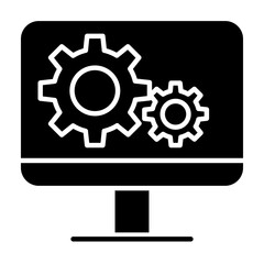 Process icon in glyph style