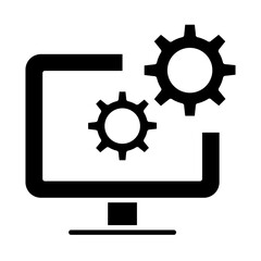 Process icon in glyph style