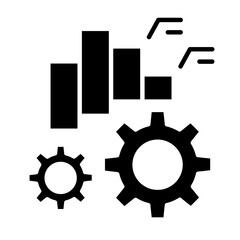 Process icon in glyph style