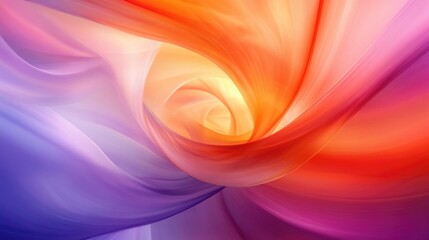 A wind turbine spinning against a vibrant sunset, with orange and purple hues lighting up the sky.