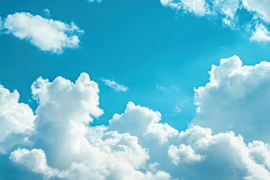 Sky bule nature clouds outdoors.