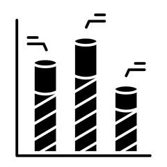 Graph icon in glyph style