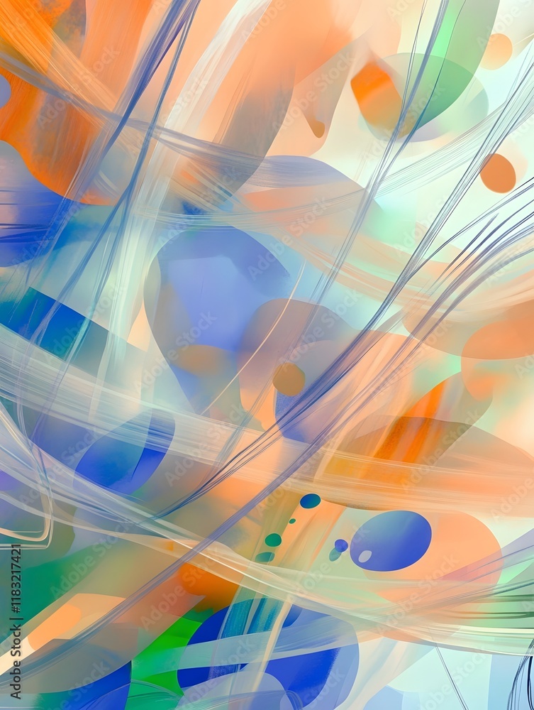 Poster An abstract illustration emphasizing the concept of layers, with multiple overlapping translucent planes in various shapes and sizes. Each layer is rendered in a gradient of soft, complementary colors
