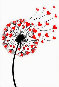 Abstract floral background, flower, love