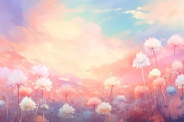 Flower field outdoors nature plant.